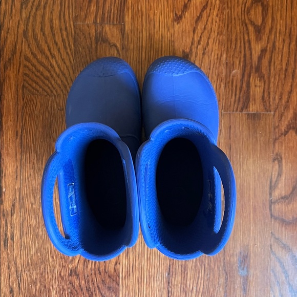 CROCS Kids Blue Rain Boots - Picture 4 of 4